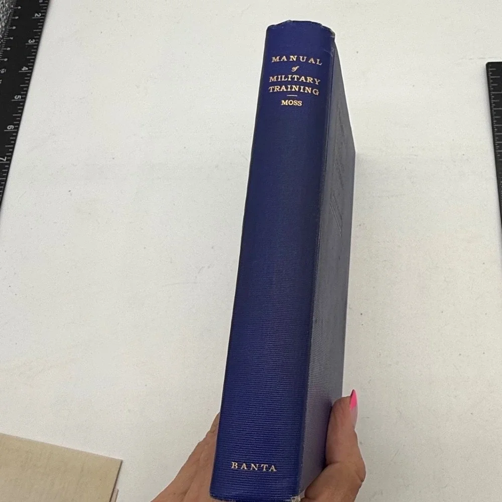 1917 Manual of Military Training Jas A Moss WWI 2nd Edition with full Maps Banta